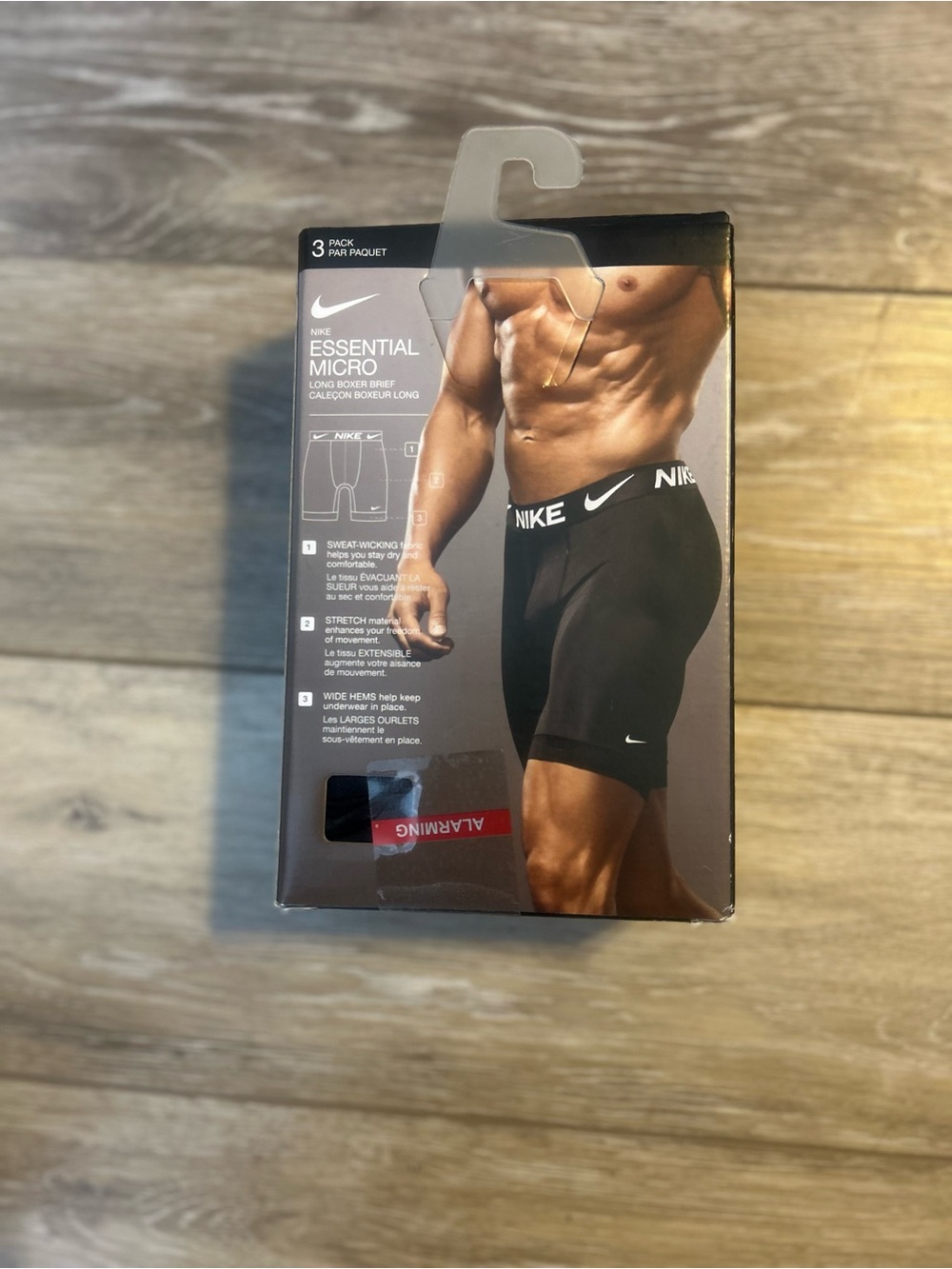 Nike Black Boxer Briefs with White Logo Waistband - 3 Pack - Picture 3 of 5